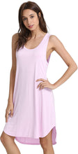 Load image into Gallery viewer, Melissa Sleeveless Roundneck Bamboo Nightgown