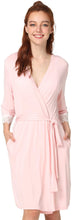 Load image into Gallery viewer, Amanda Lace Bamboo Robe