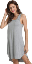 Load image into Gallery viewer, Melissa Sleeveless Roundneck Bamboo Nightgown