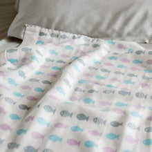 Load image into Gallery viewer, Bamboo Muslin Throw Blanket for Kids and Travel